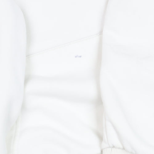 New Balance Men's White Pullover Hoodie XS Fleece Graphic Logo