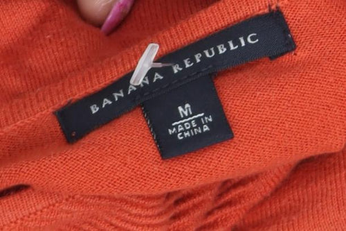 Banana Republic Womens Orange Short Sleeve Knit Top M