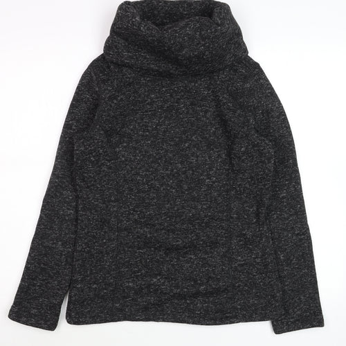 Mountain Warehouse Women’s Black Funnel Neck Pullover Sweatshirt UK 8