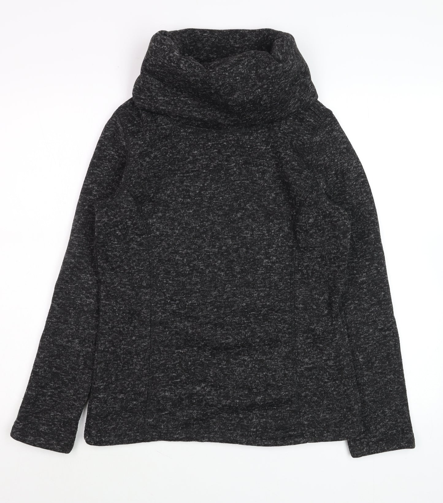 Mountain Warehouse Women’s Black Funnel Neck Pullover Sweatshirt UK 8