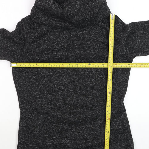 Mountain Warehouse Women’s Black Funnel Neck Pullover Sweatshirt UK 8