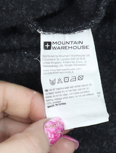 Mountain Warehouse Women’s Black Funnel Neck Pullover Sweatshirt UK 8