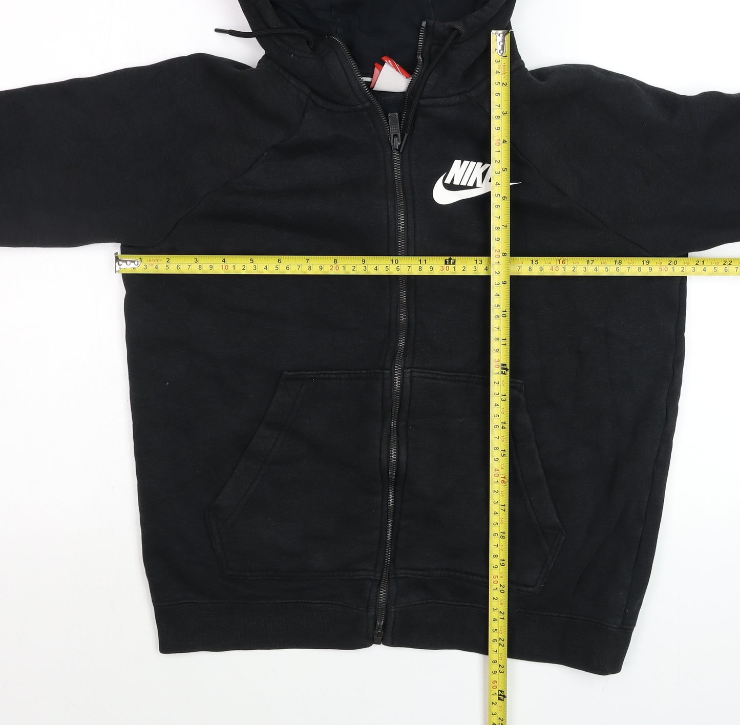 Nike Men's Black Full Zip Hoodie S Regular Fit Sportswear