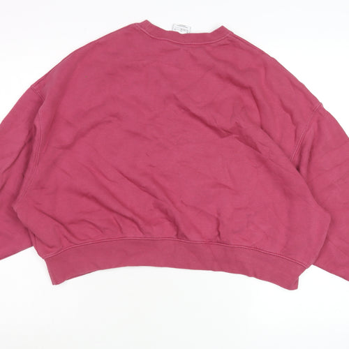 Nike Womens Pink Crew Neck Pullover Sweatshirt XL Relaxed Fit