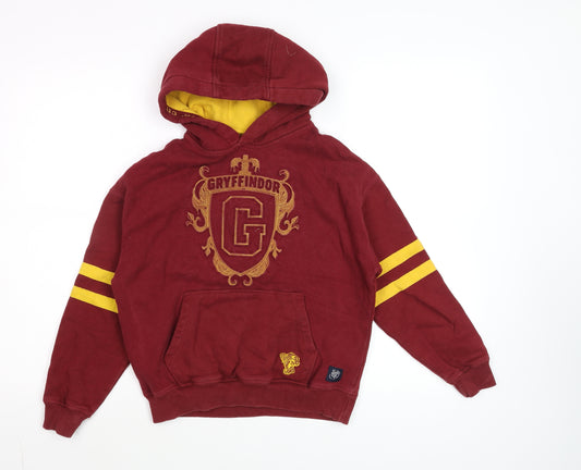 Marks and Spencer Boys Red Gryffindor Harry Potter Pullover Hoodie 9-10 Years