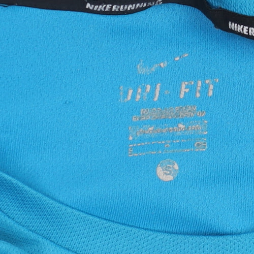 Nike Men's Blue Dri-Fit Running T-Shirt Size S Athletic Fit