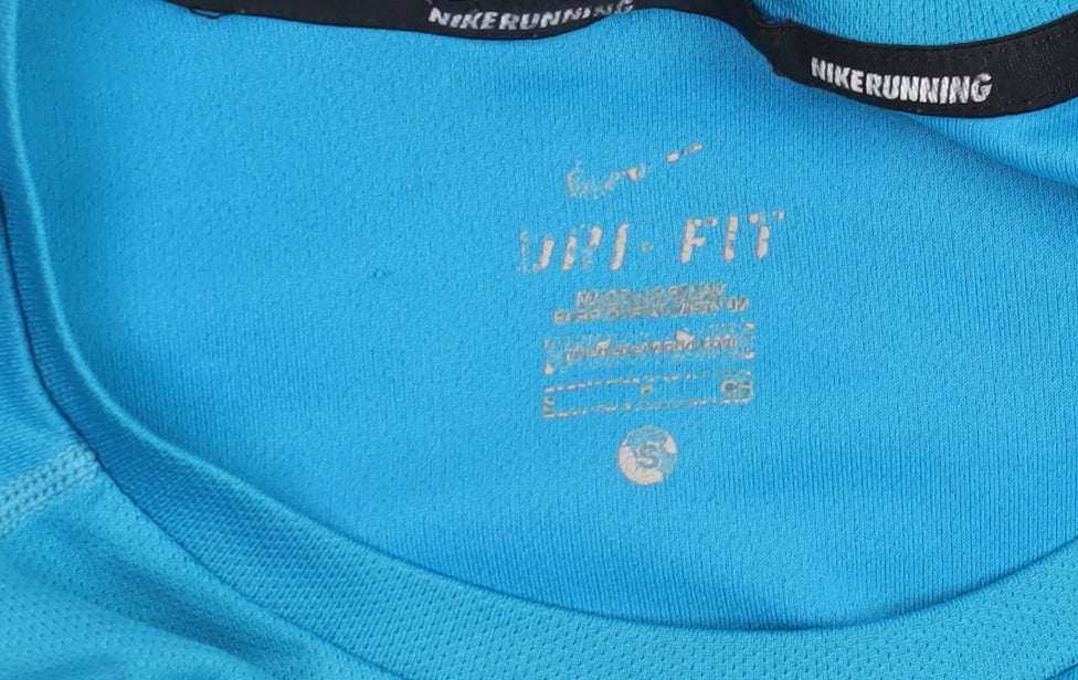 Nike Men's Blue Dri-Fit Running T-Shirt Size S Athletic Fit
