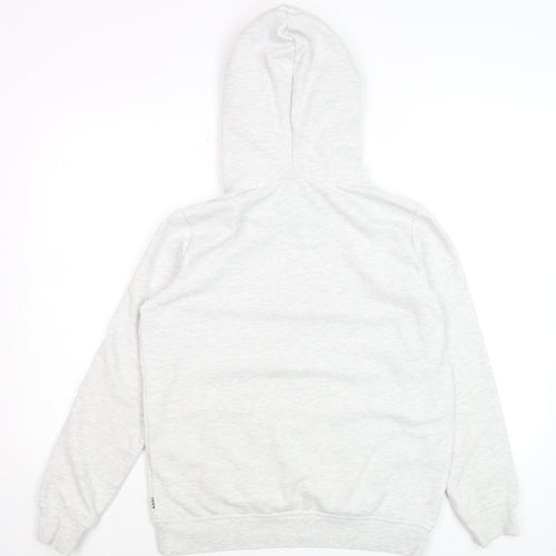 Vans Womens Grey Pullover Hoodie Medium Cotton Blend Logo Casual