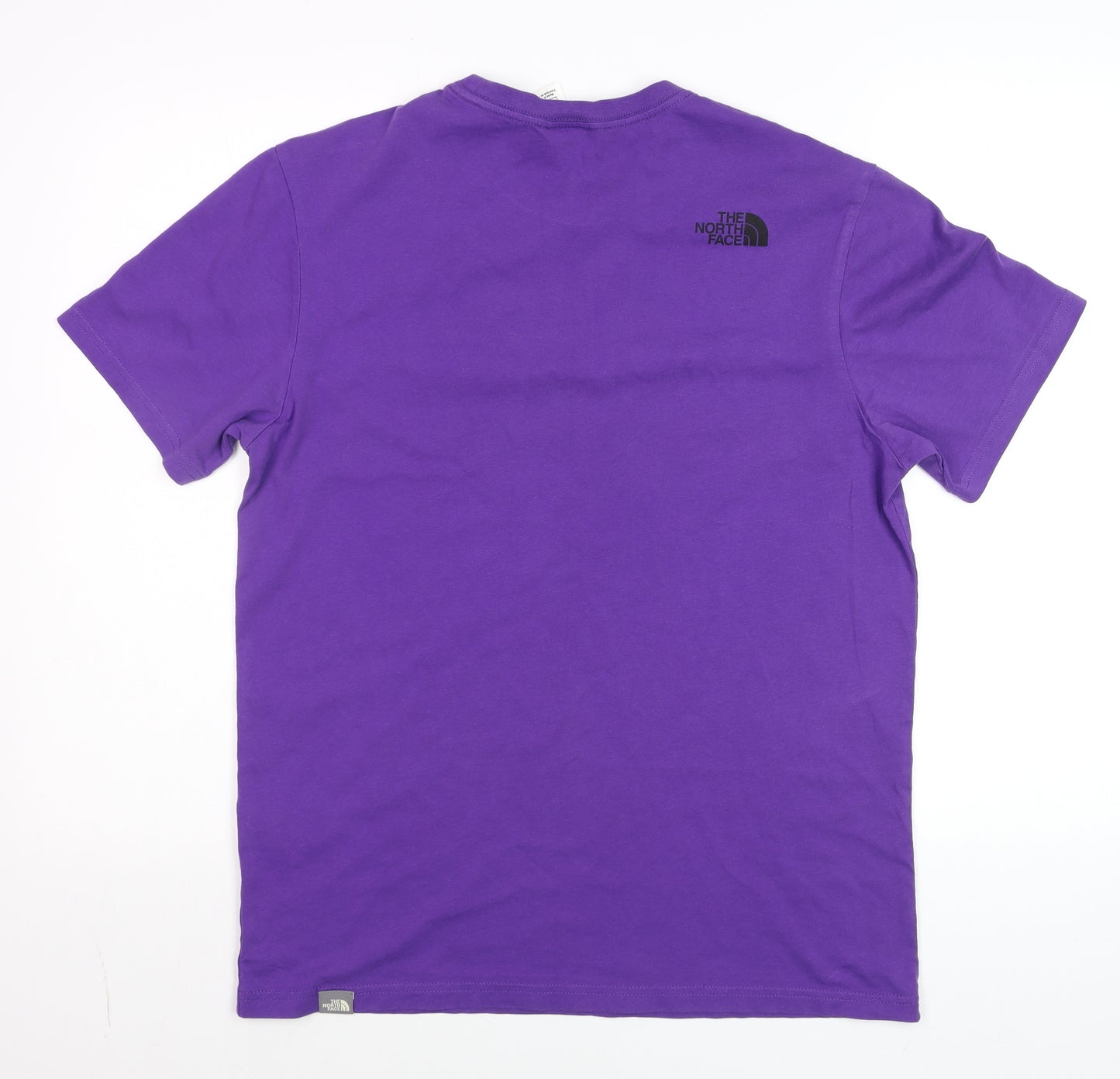 The North Face Men's Purple Cotton Crew Neck T-Shirt Medium