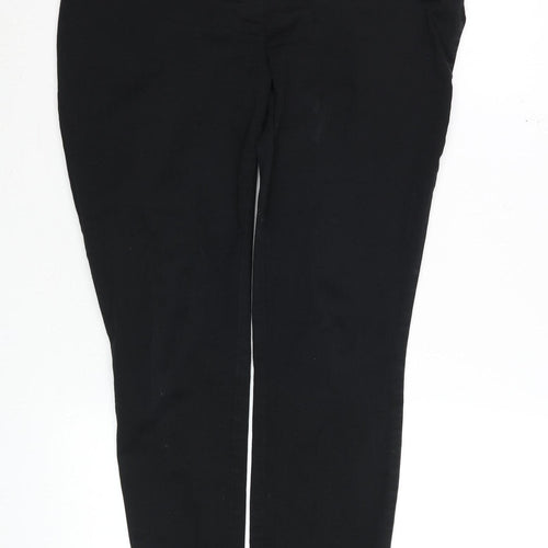 H&M Women’s Black Maternity Stretch Tapered Trousers Size M
