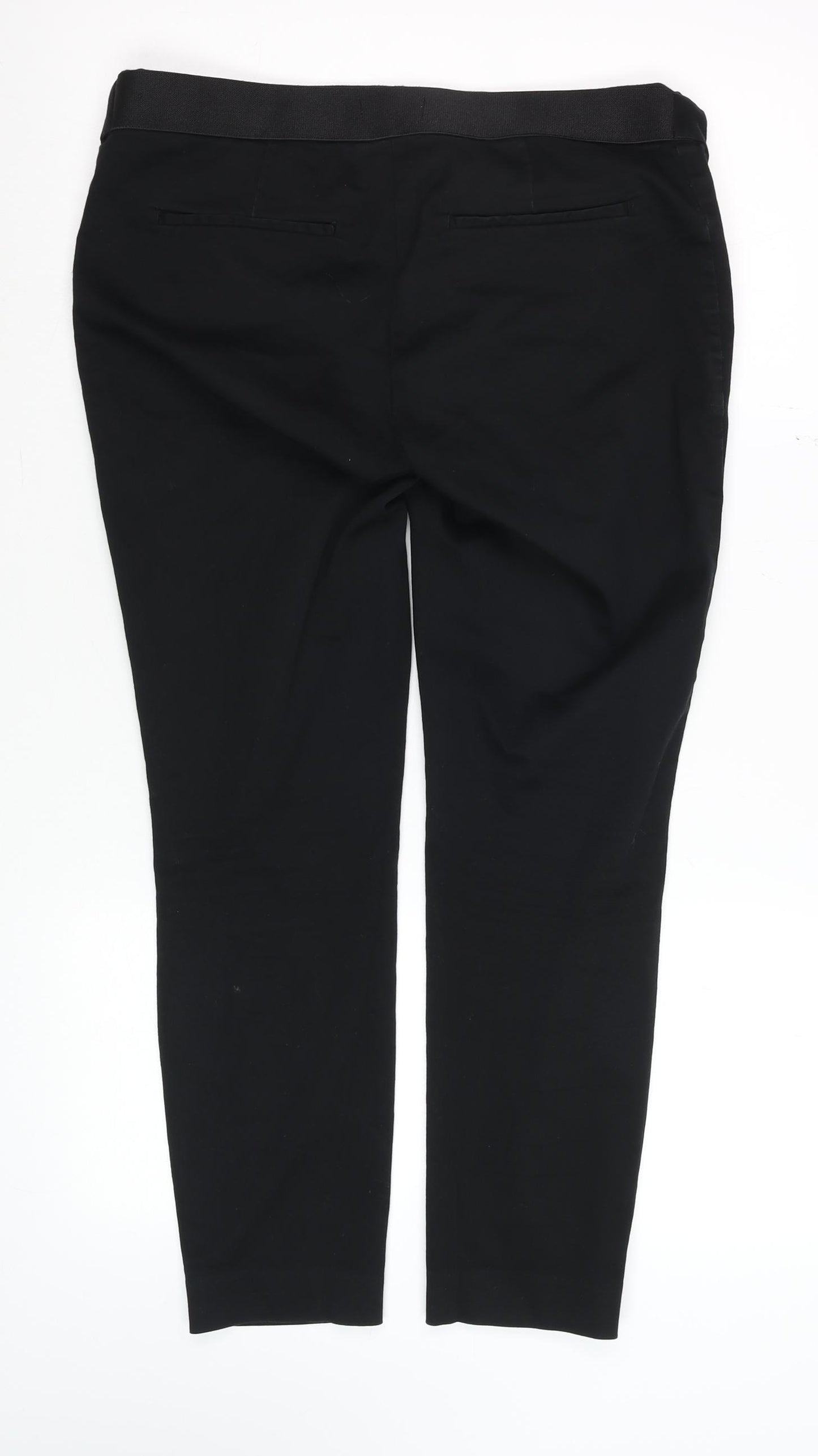 H&M Women’s Black Maternity Stretch Tapered Trousers Size M