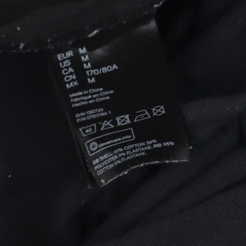 H&M Women’s Black Maternity Stretch Tapered Trousers Size M