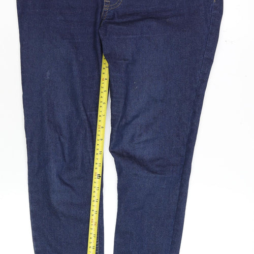 New Look Women Blue Size 10 Maternity Lift & Shape Jegging Jeans