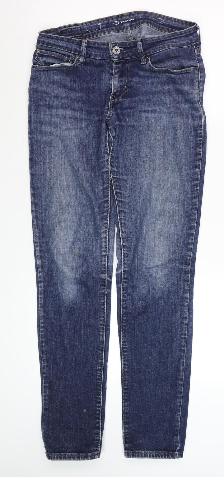 Levi's Women's Blue Size 8 Demi Curve Mid Rise Skinny Jeans