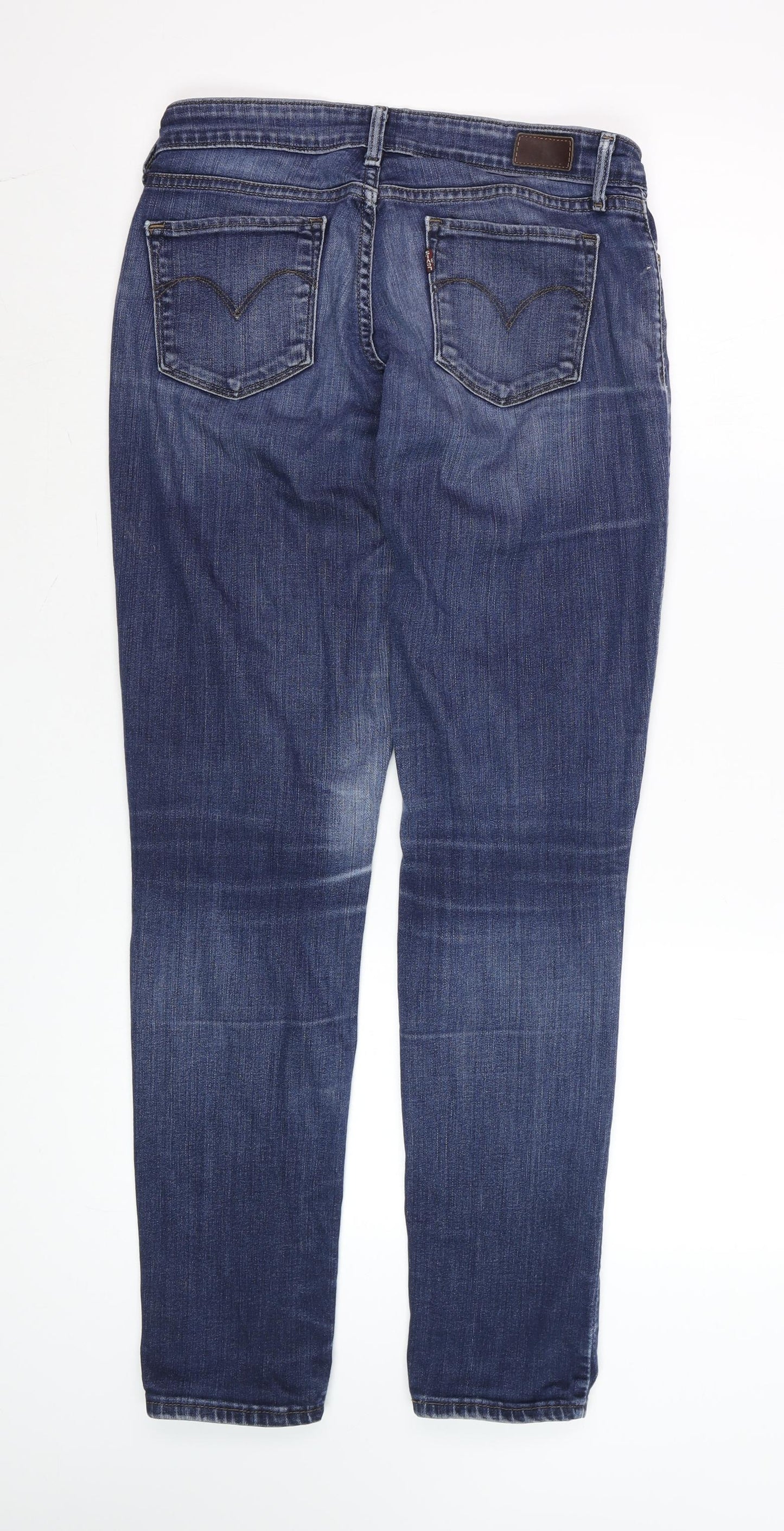 Levi's Women's Blue Size 8 Demi Curve Mid Rise Skinny Jeans