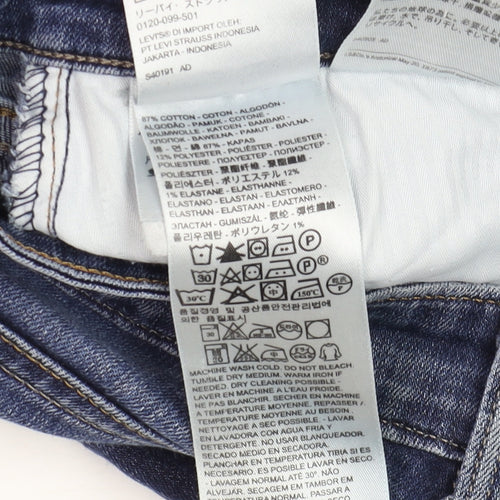 Levi's Women's Blue Size 8 Demi Curve Mid Rise Skinny Jeans