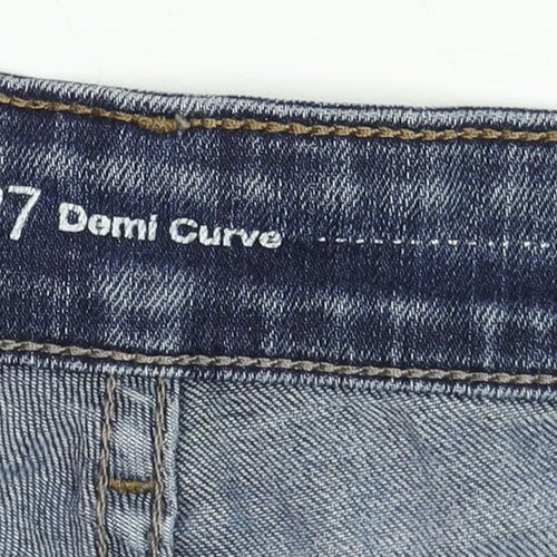Levi's Women's Blue Size 8 Demi Curve Mid Rise Skinny Jeans