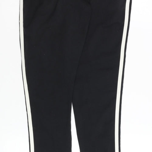 Adidas Womens Black Size 8 Slim Fit 3-Stripes Leggings