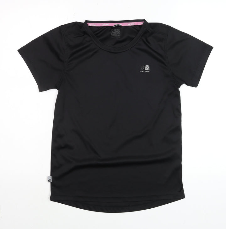 Karrimor Womens Black Size 12 Running Short Sleeve T-Shirt