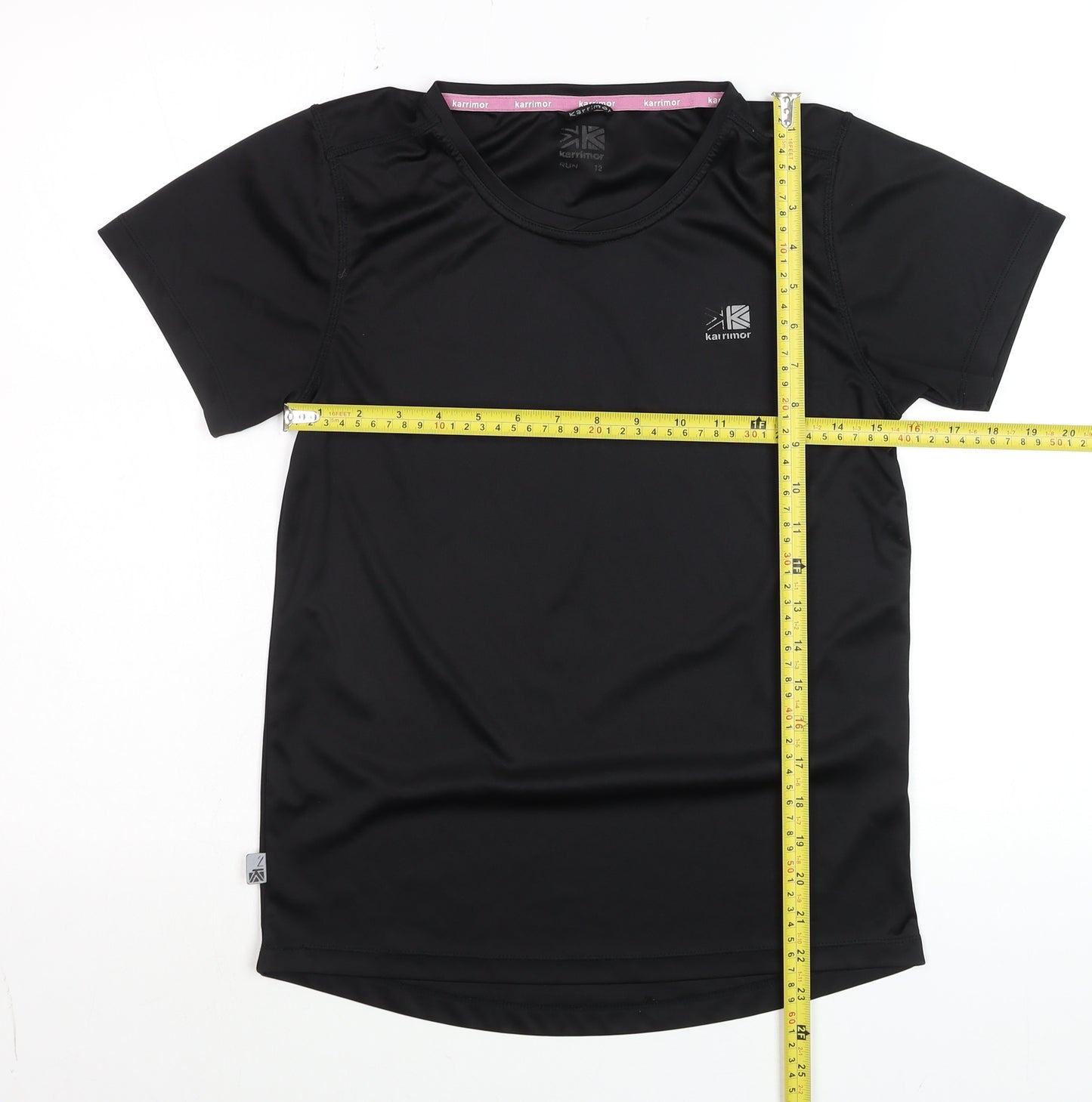 Karrimor Womens Black Size 12 Running Short Sleeve T-Shirt