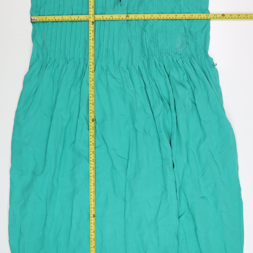 Gallery Women’s Green Size 16 Sleeveless A-Line Knee Length Dress