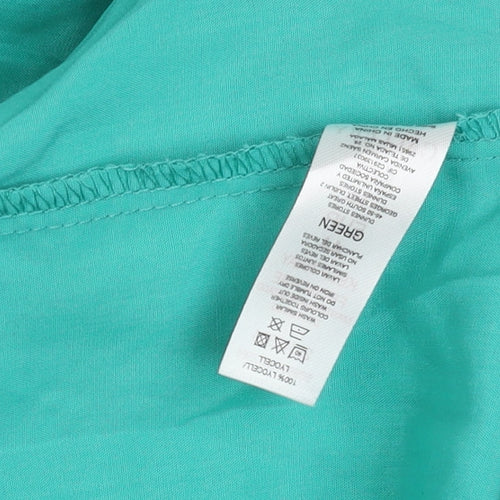 Gallery Women’s Green Size 16 Sleeveless A-Line Knee Length Dress