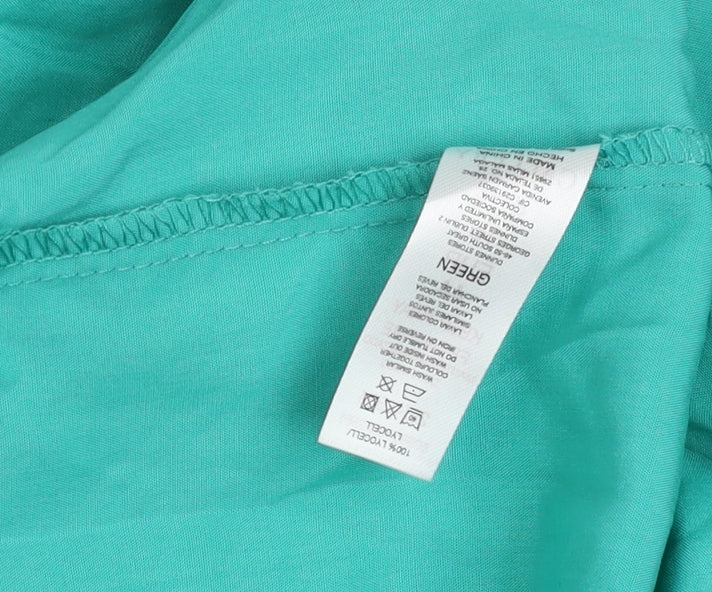 Gallery Women’s Green Size 16 Sleeveless A-Line Knee Length Dress