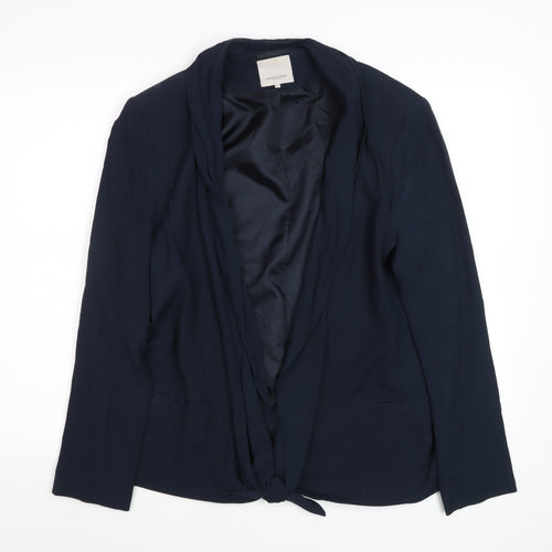 Great Plains Women Blue XL Blazer Shawl Collar Single-Breasted Jacket