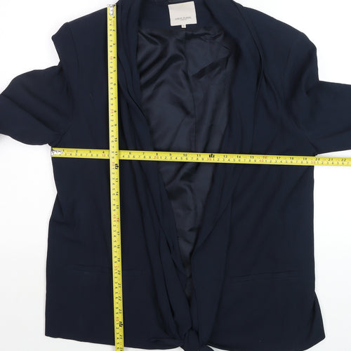 Great Plains Women Blue XL Blazer Shawl Collar Single-Breasted Jacket