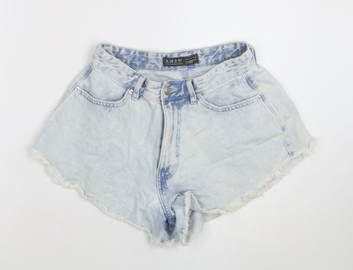 Primark Denim Co Women Blue Size 8 High Rise Cut-Off Denim Shorts