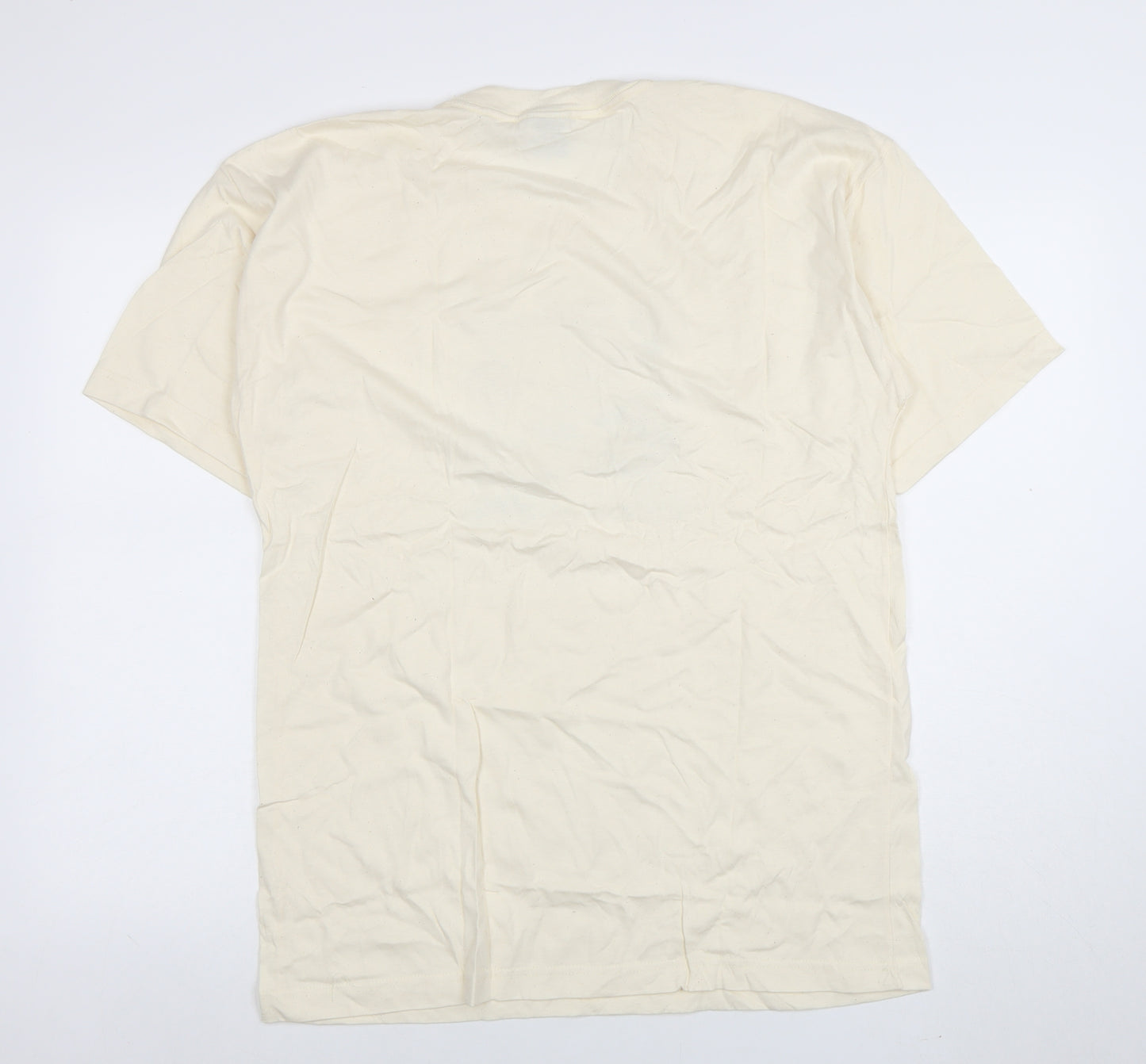 Twin Island Cotton Men's Beige Barbados Graphic T-Shirt M Vintage 100% Cotton
