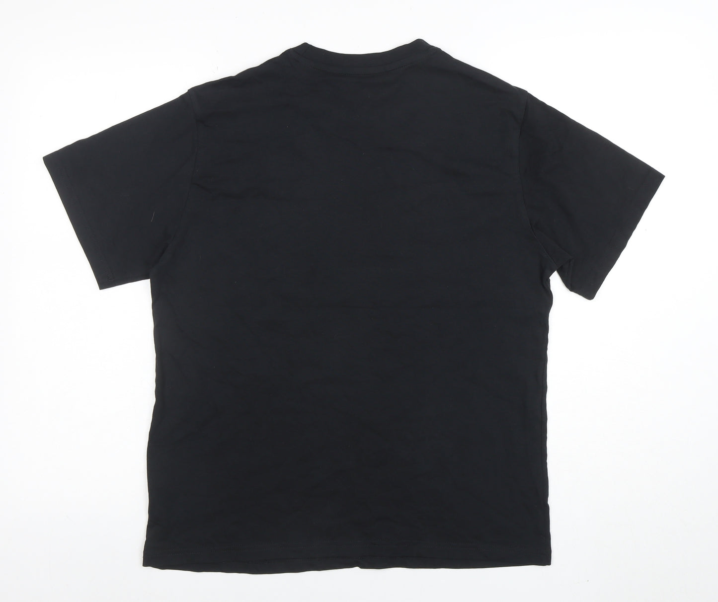 adidas Men’s Black Camouflage Logo Short Sleeve Cotton T-Shirt M