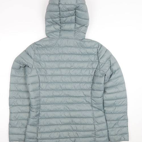 Dunnes Stores Women's Green Hooded Lightweight Puffer Jacket Size S