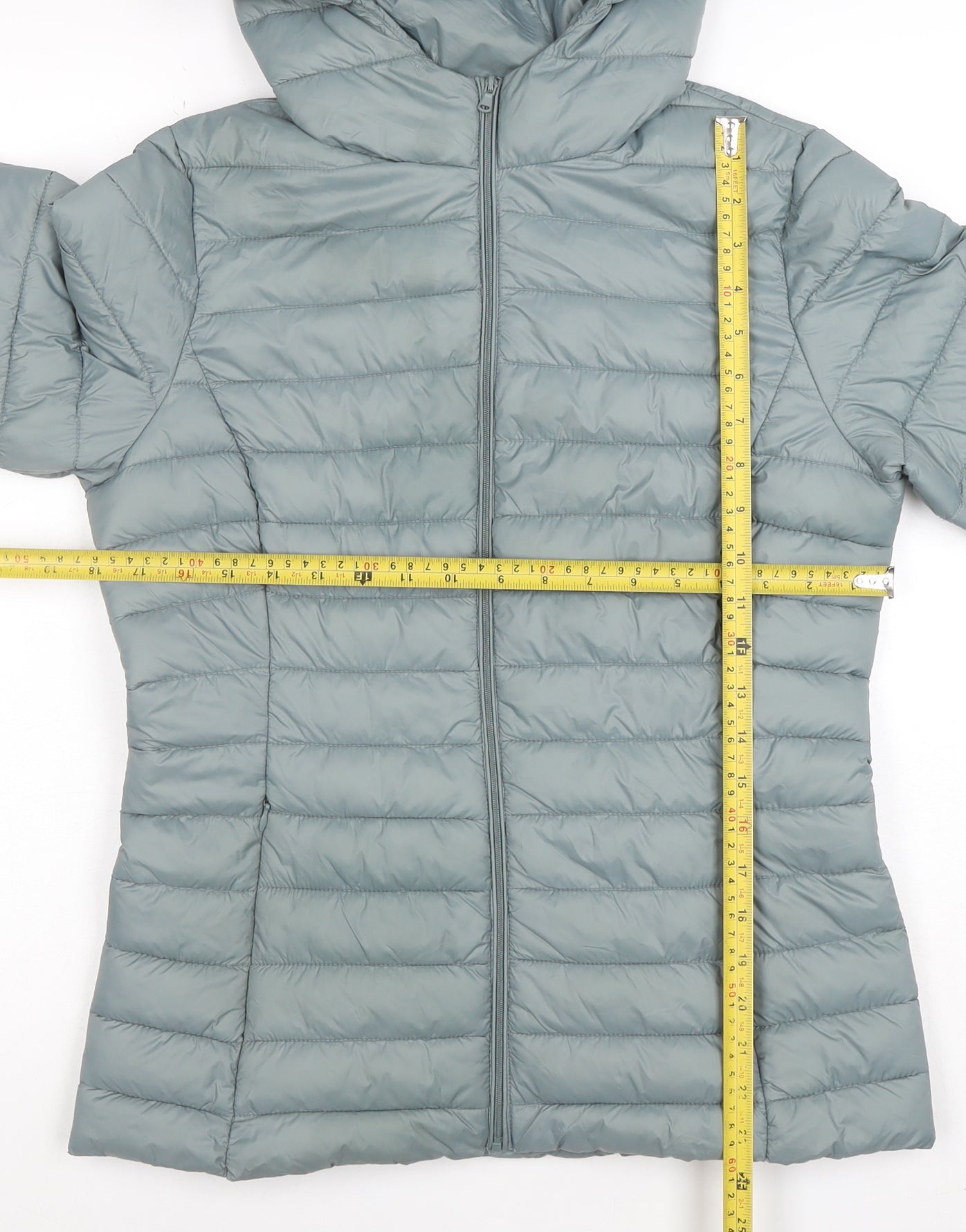 Dunnes Stores Women's Green Hooded Lightweight Puffer Jacket Size S