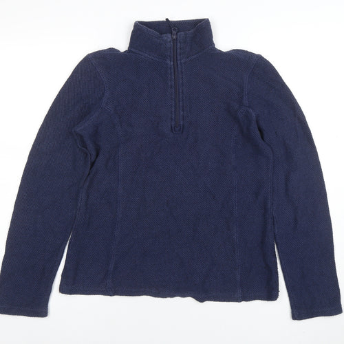 Mountain Warehouse Women Navy 1/2 Zip Pullover Fleece Size 10