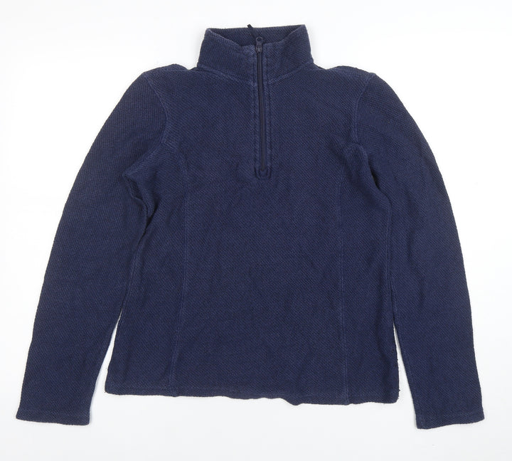 Mountain Warehouse Women Navy 1/2 Zip Pullover Fleece Size 10