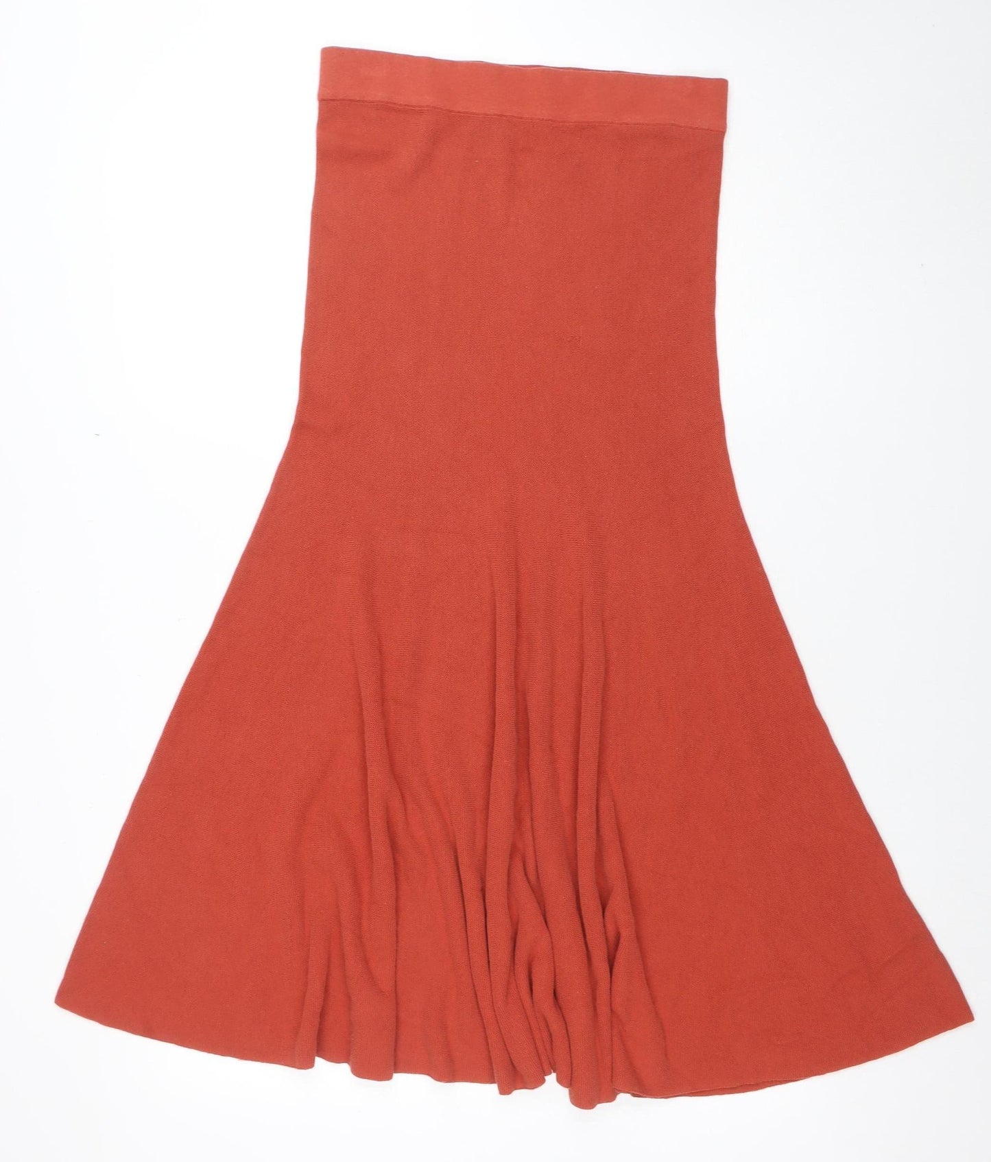 Peruvian Connection Womens Rust A-Line Knit Skirt Size S Cotton Blend