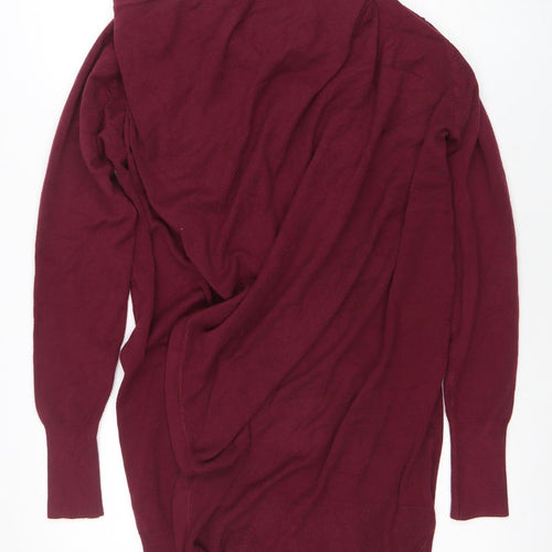 Obsessions Women's Red Roll Neck Knit Jumper One Size