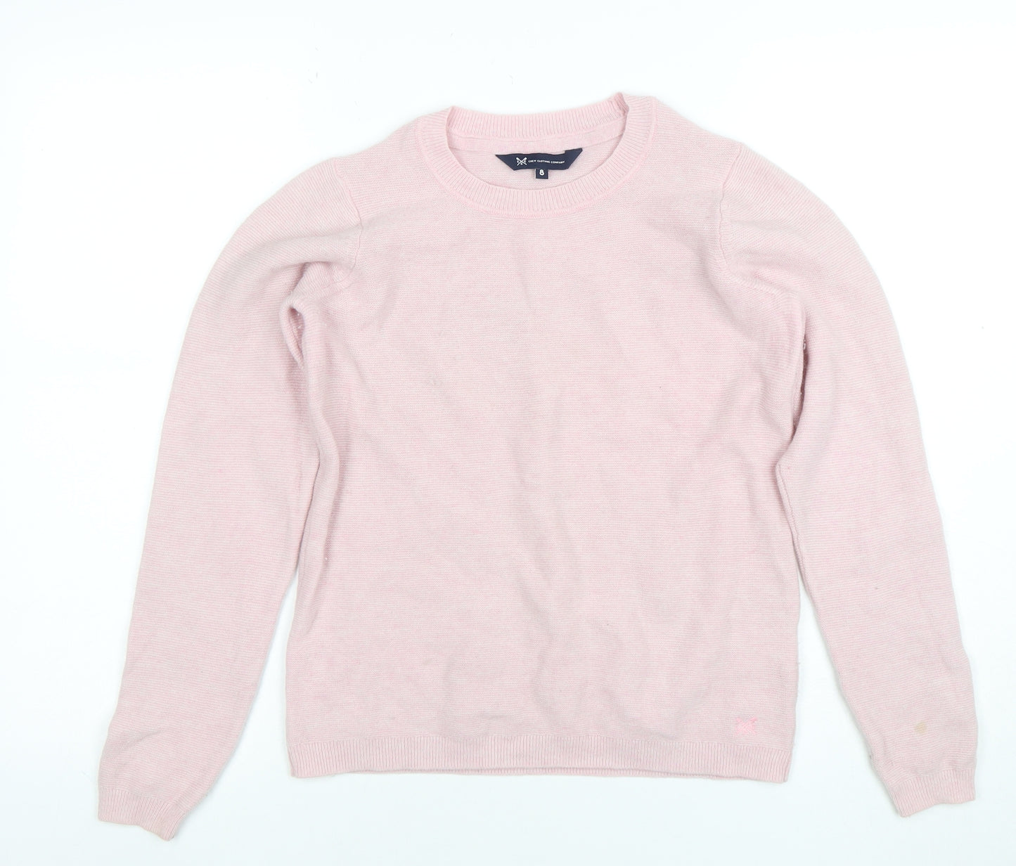 Crew Clothing Company Women's Pink Merino Wool Jumper Size 8