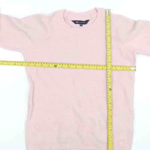 Crew Clothing Company Women's Pink Merino Wool Jumper Size 8