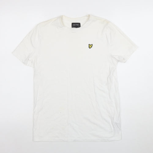 Lyle & Scott Boys White Cotton Logo T-Shirt 14-15 Years Short Sleeve