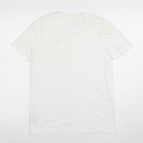 Lyle & Scott Boys White Cotton Logo T-Shirt 14-15 Years Short Sleeve