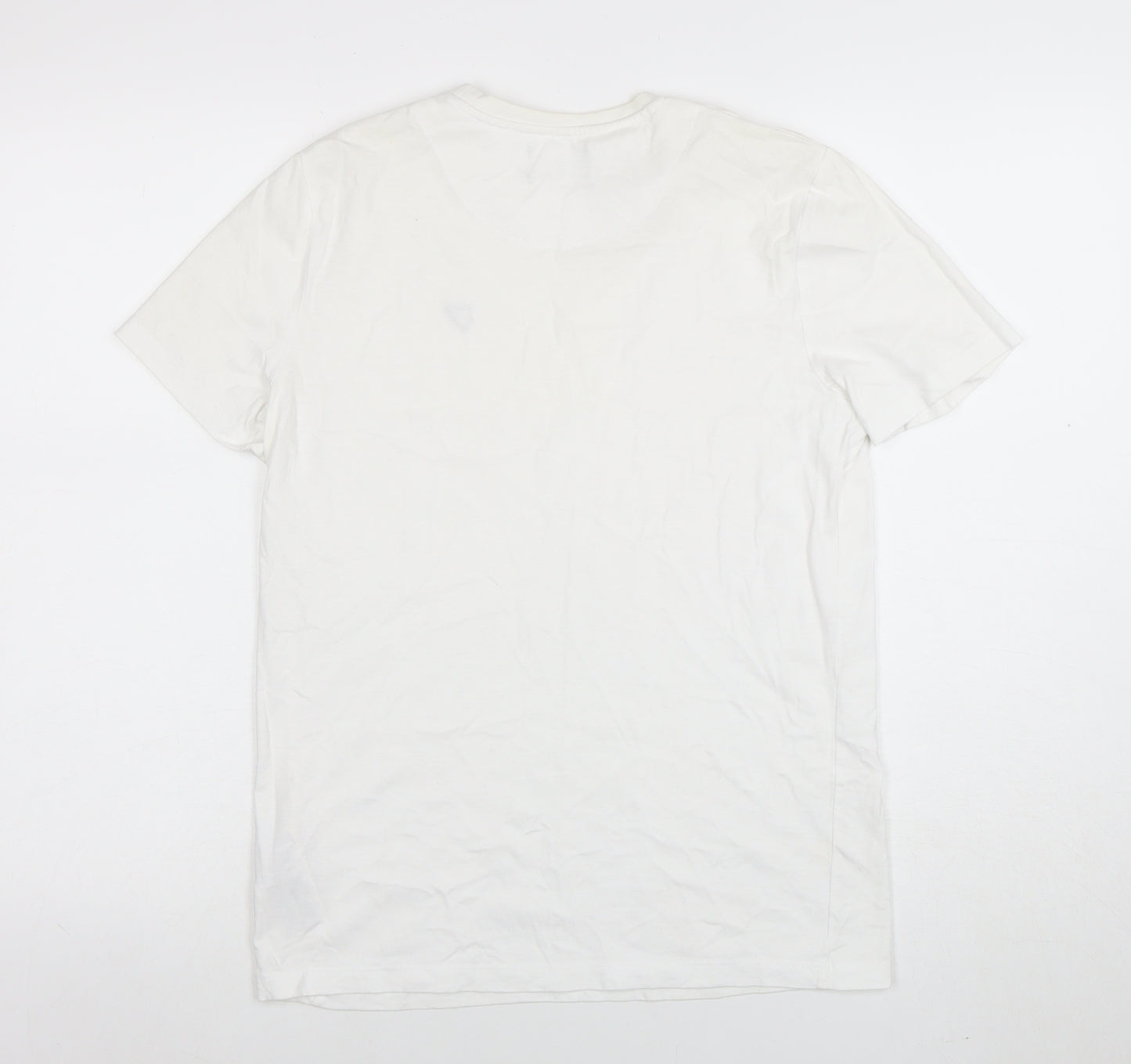 Lyle & Scott Boys White Cotton Logo T-Shirt 14-15 Years Short Sleeve