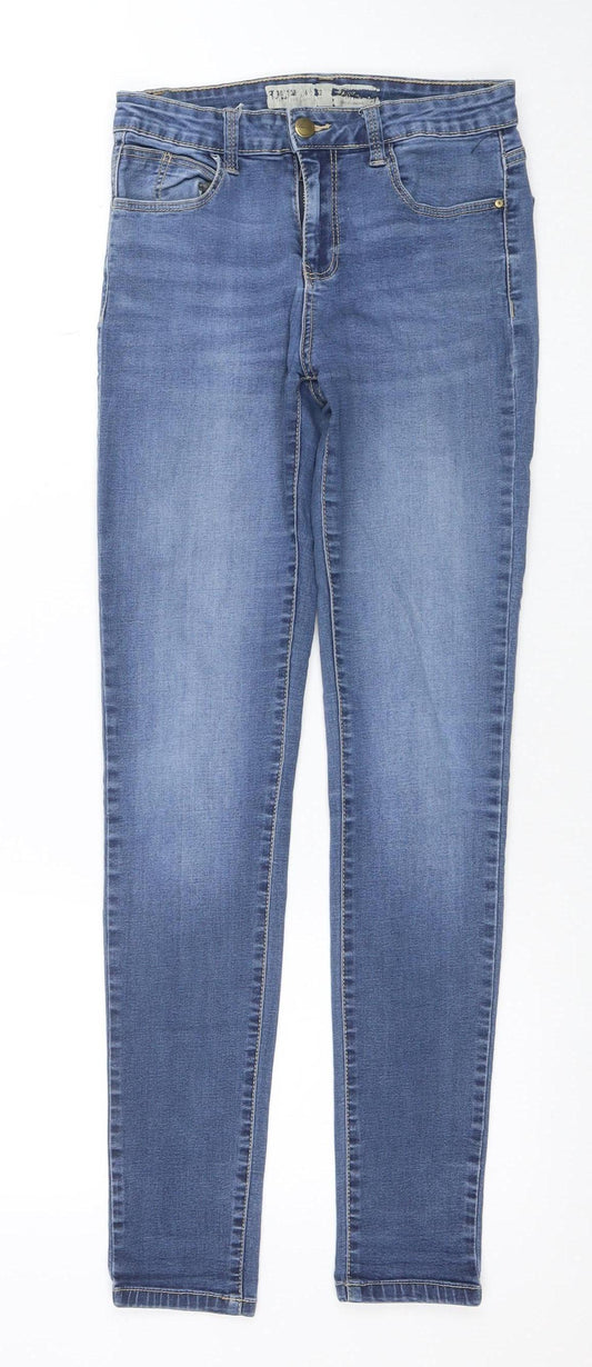 Denim Co Women Blue Size 10 Skinny Jeans Cotton Blend Mid Rise
