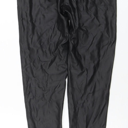 Yu & Me Women’s Black Faux Leather Stretch Leggings M