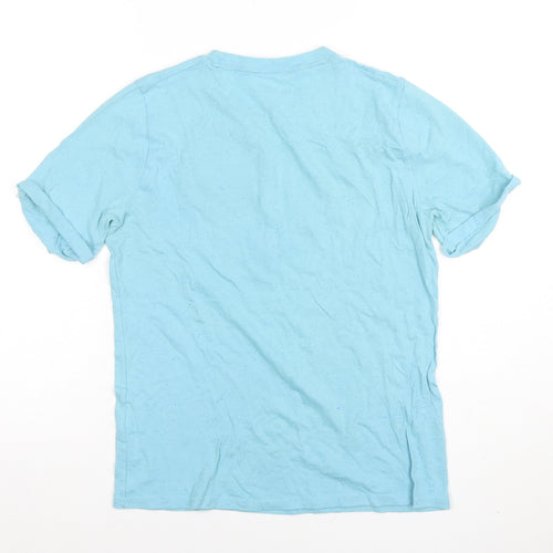 Abercrombie & Fitch Boys Blue Graphic T-Shirt 11-12 Years Short Sleeve Casual
