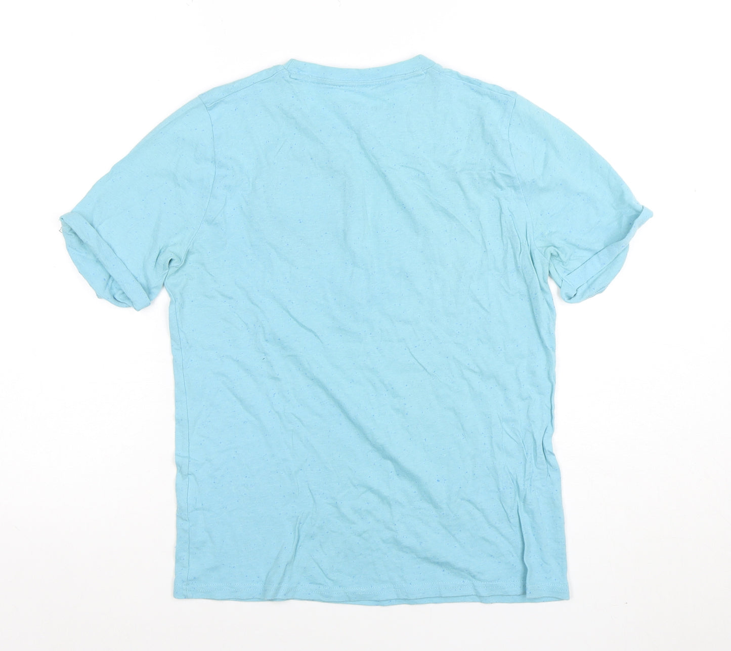 Abercrombie & Fitch Boys Blue Graphic T-Shirt 11-12 Years Short Sleeve Casual