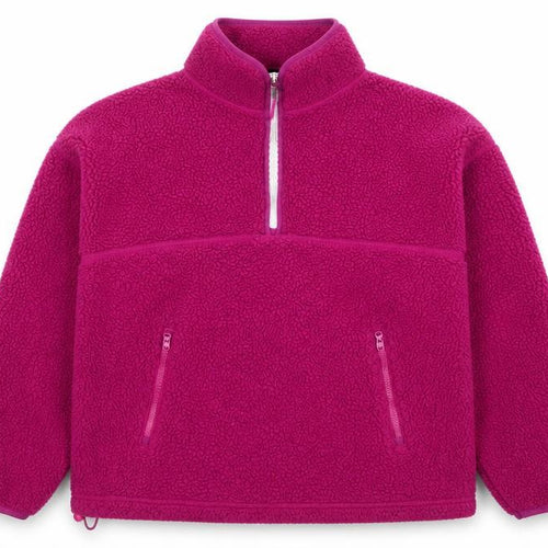 DUNNES Women’s Pink Fleece 1/4 Zip Sweatshirt Size M Polyester