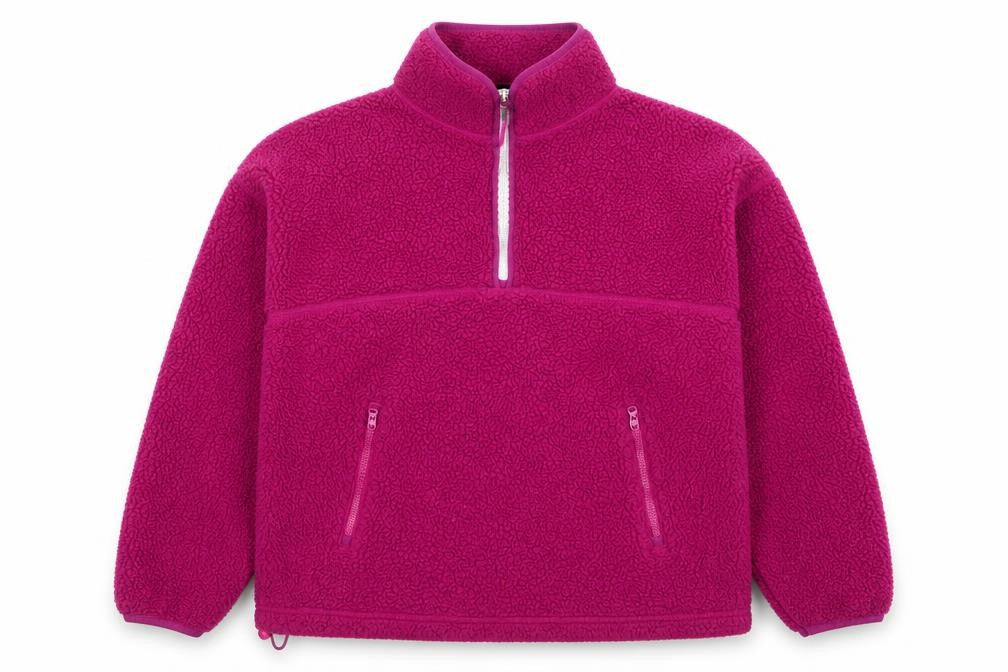 DUNNES Women’s Pink Fleece 1/4 Zip Sweatshirt Size M Polyester