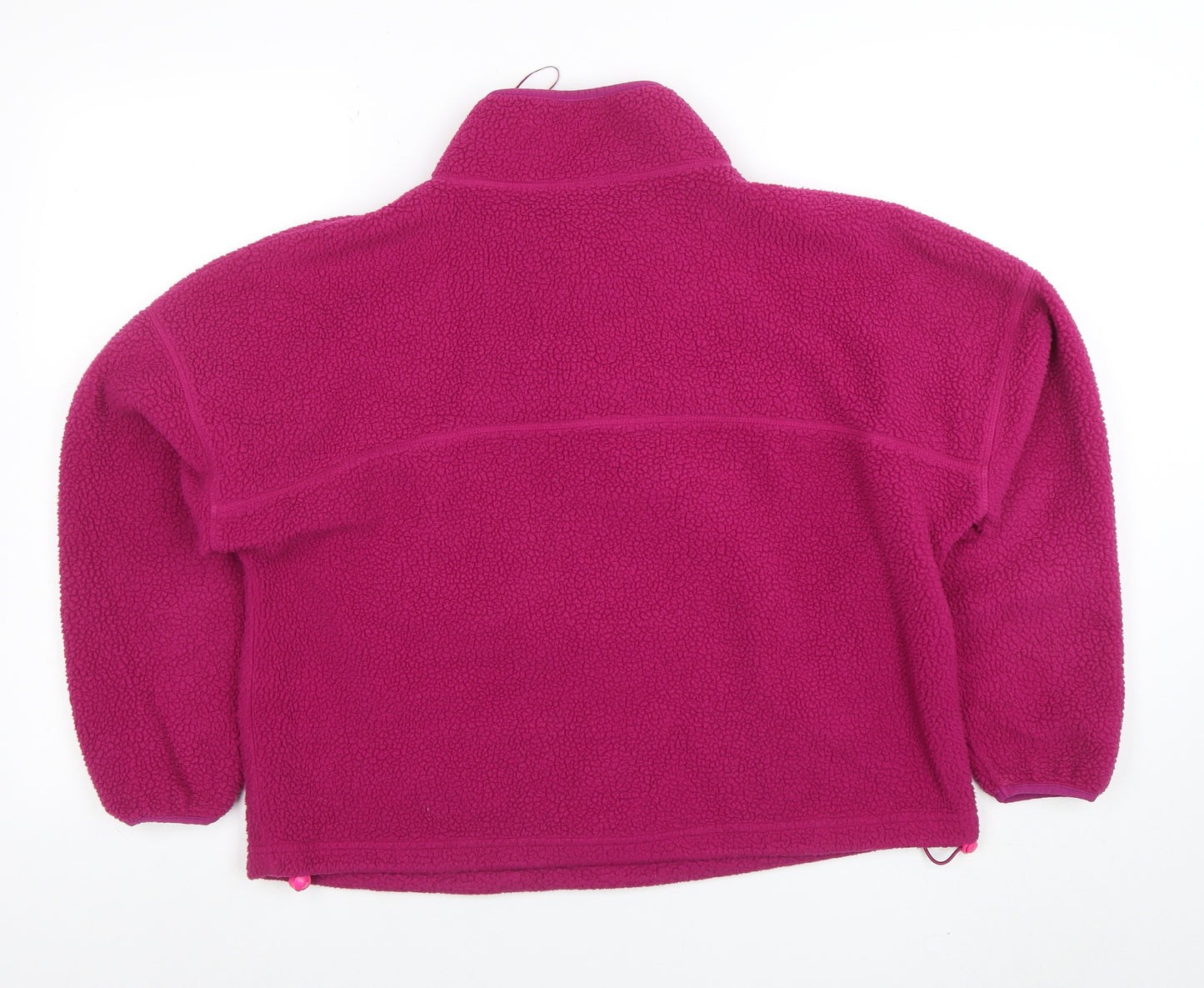 DUNNES Women’s Pink Fleece 1/4 Zip Sweatshirt Size M Polyester